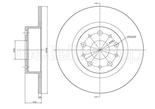 Brake Disc (DF653)