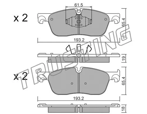 Brake Pad Set, disc brake (1123.0)