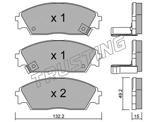 Brake Pad Set, disc brake (245.1)