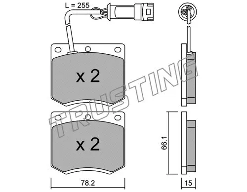 Brake Pad Set, disc brake (025.1)