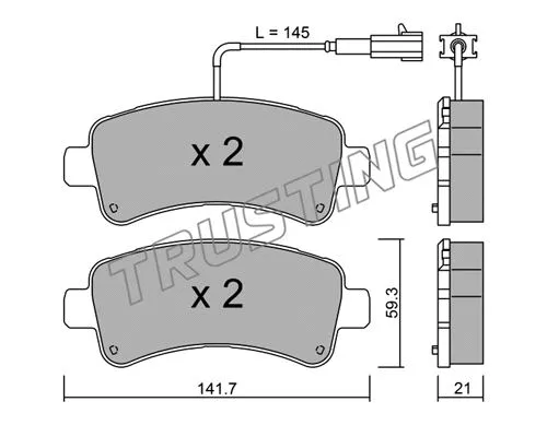 Brake Pad Set, disc brake (1057.0)