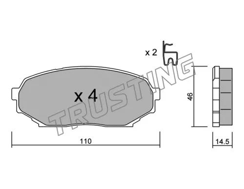 Brake Pad Set, disc brake (397.0)