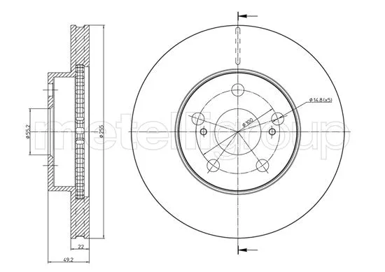 Brake Disc (DF1257)