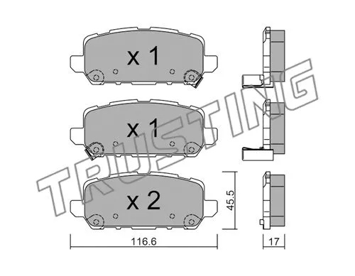 Brake Pad Set, disc brake (1084.0)