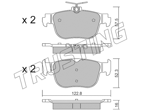 Brake Pad Set, disc brake (1281.0)