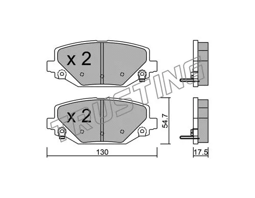 Brake Pad Set, disc brake (963.0)