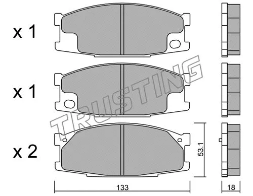 Brake Pad Set, disc brake (926.0)