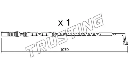 Warning Contact, brake pad wear (SU.285)