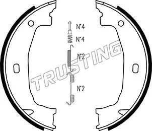Brake Shoe Set, parking brake (019.028K)