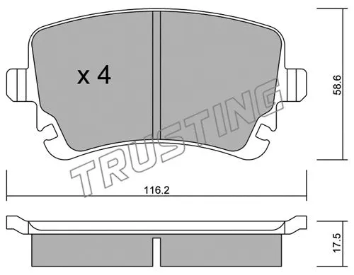 Brake Pad Set, disc brake (570.2)