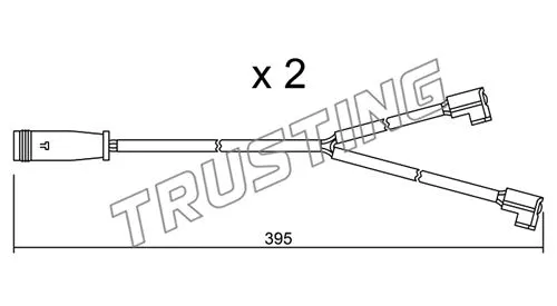 Warning Contact, brake pad wear (SU.174K)