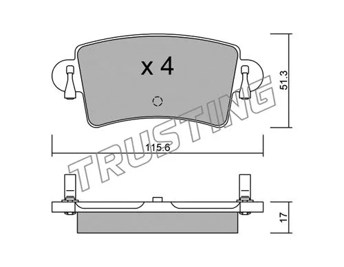 Brake Pad Set, disc brake (562.0)