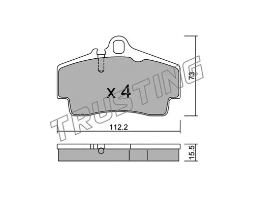 Brake Pad Set, disc brake (674.0)