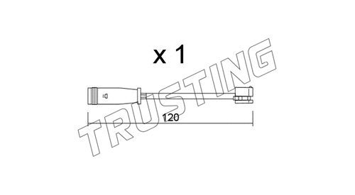 Warning Contact, brake pad wear (SU.398)