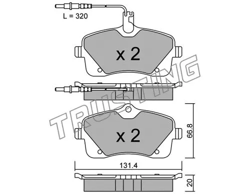 Brake Pad Set, disc brake (870.0)
