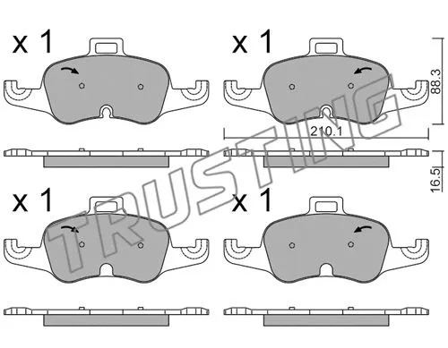 Brake Pad Set, disc brake (1127.0)
