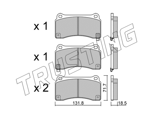 Brake Pad Set, disc brake (1157.0)
