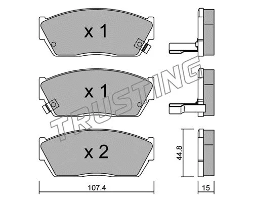 Brake Pad Set, disc brake (056.2)