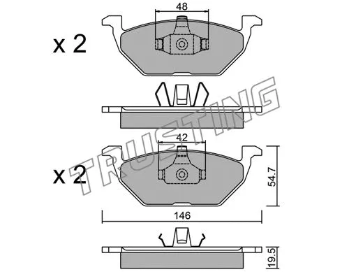 Brake Pad Set, disc brake (220.1)