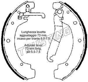 Brake Shoe Set (124.277)