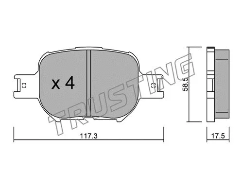 Brake Pad Set, disc brake (630.0)