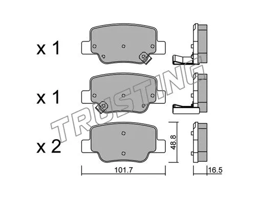 Brake Pad Set, disc brake (897.0)