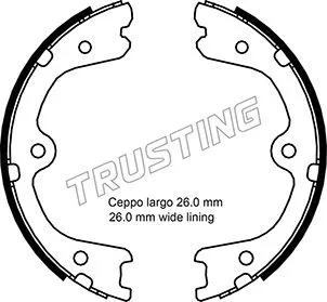 Brake Shoe Set, parking brake (067.201)