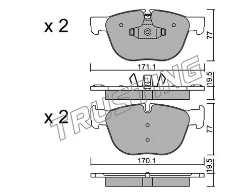 Brake Pad Set, disc brake (786.0)