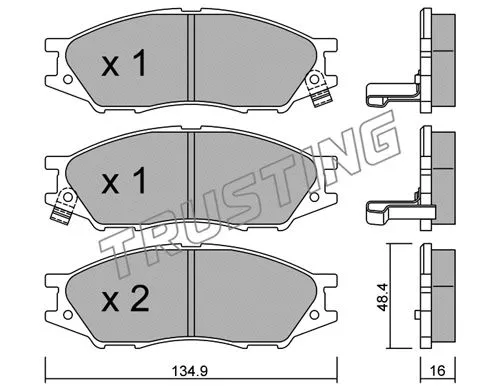 Brake Pad Set, disc brake (826.0)