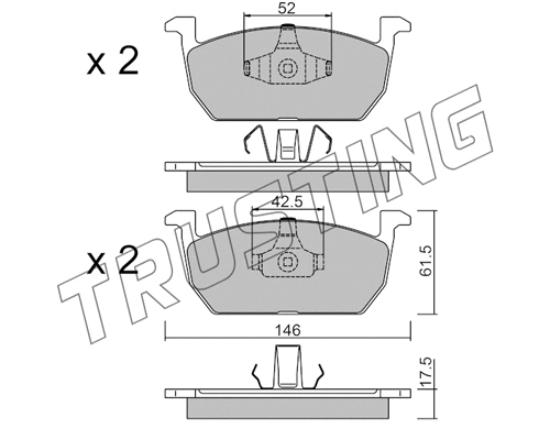 Brake Pad Set, disc brake (1214.0)