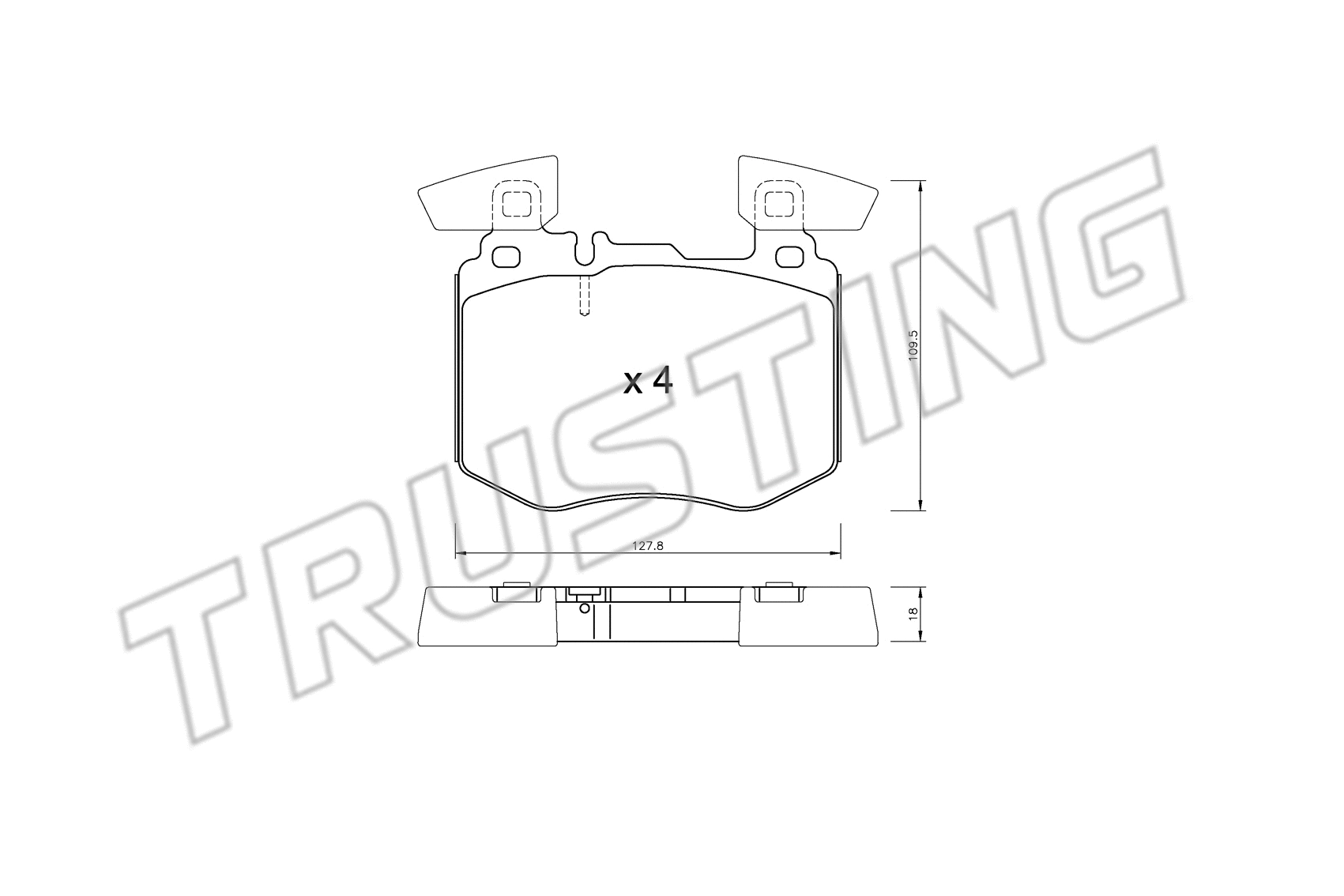 Brake Pad Set, disc brake (1310.0)