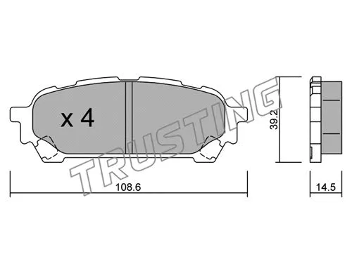 Brake Pad Set, disc brake (629.0)