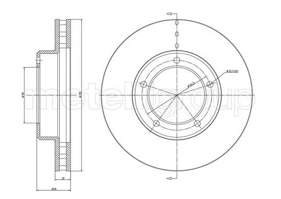 Brake Disc (DF519)
