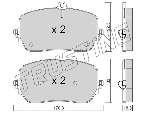 Brake Pad Set, disc brake (1272.0)