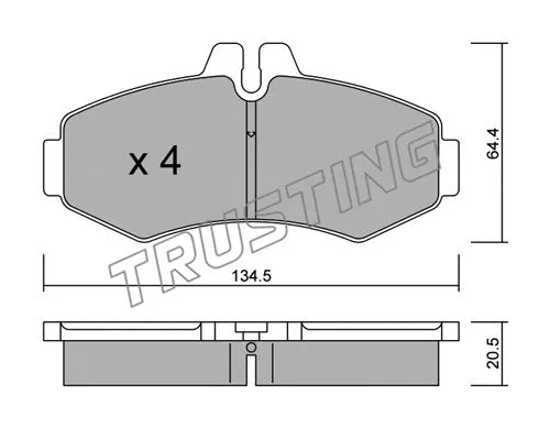 Brake Pad Set, disc brake (589.0)