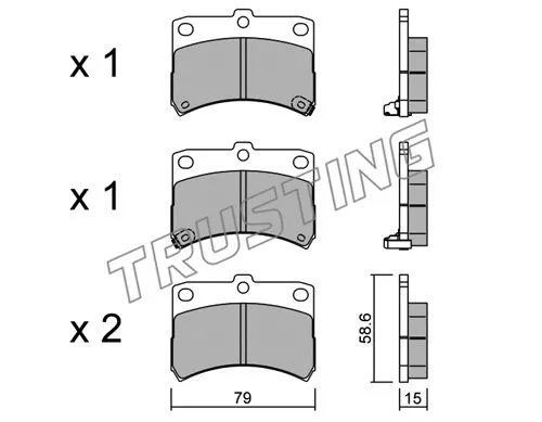 Brake Pad Set, disc brake (475.0)