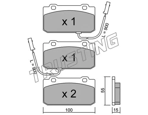 Brake Pad Set, disc brake (042.2)