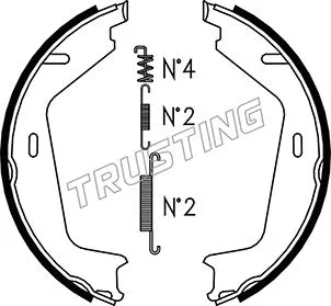 Brake Shoe Set, parking brake (127.273K)