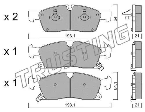 Brake Pad Set, disc brake (942.2)