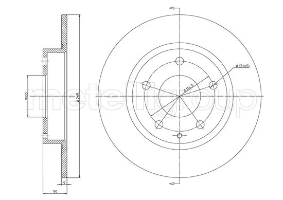 Brake Disc (DF1683)