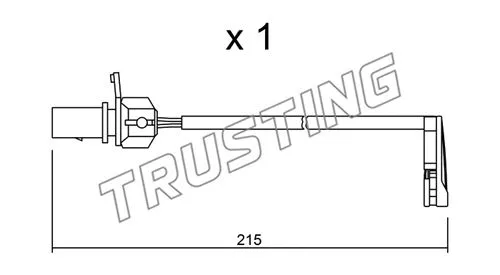 Warning Contact, brake pad wear (SU.291)