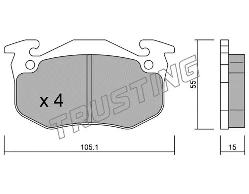 Brake Pad Set, disc brake (038.5)