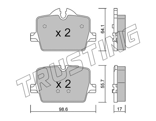 Brake Pad Set, disc brake (1265.0)