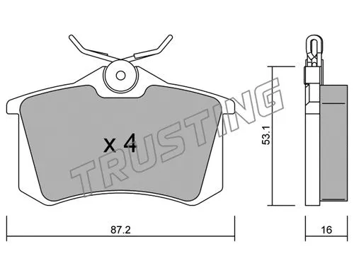 Brake Pad Set, disc brake (102.2)