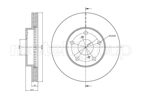 Brake Disc (DF732)