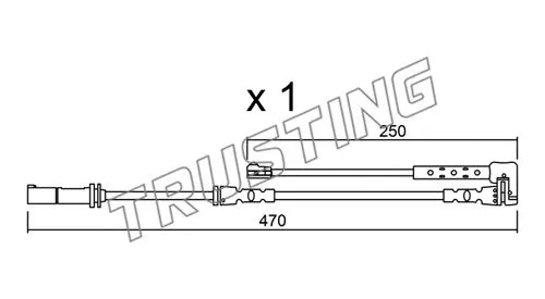 Warning Contact, brake pad wear (SU.338)