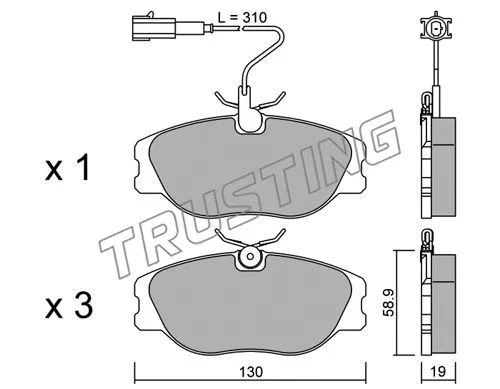 Brake Pad Set, disc brake (074.2)