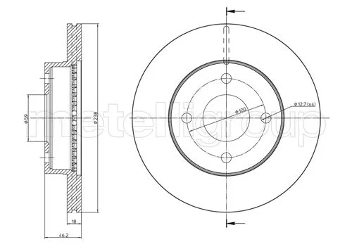 Brake Disc (DF1085)