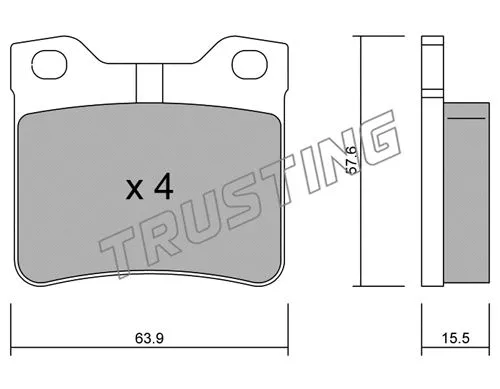 Brake Pad Set, disc brake (199.1)