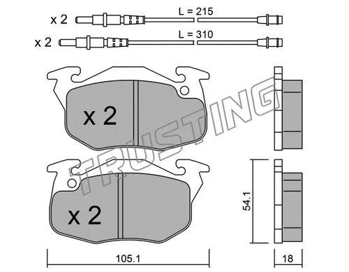 Brake Pad Set, disc brake (039.4)